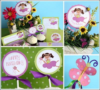 Fairy Birthday Party Supplies on Fairy Birthday Party   Living Locurto   Free Party Printables  Crafts