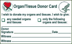 Donor Card