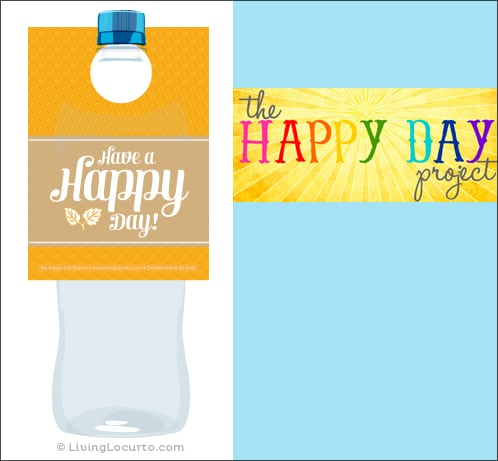 Free Printable Water Bottle Labels I'm happy to be participating in The 