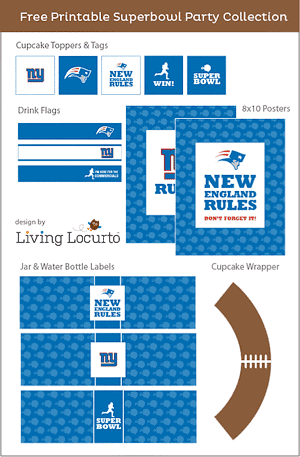 Super Bowl Party Free Printables Super Bowl Party Free Printables