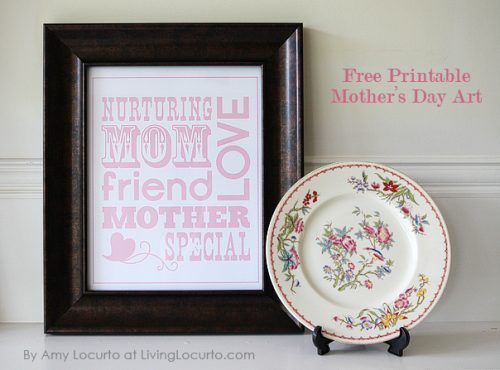 Free Printable Mother's Day Art - DIY Gift