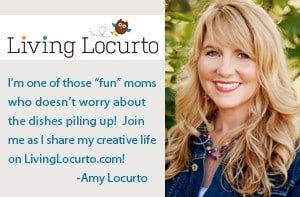 Amy at LivingLocurto.com shares her creative life. Free printables, crafts, recipes and fun party ideas. Living Locurto - DIY Lifestyle Dallas, Texas Blogger - Free Printables, Recipes, Crafts, Travel, Party Ideas and Fun!