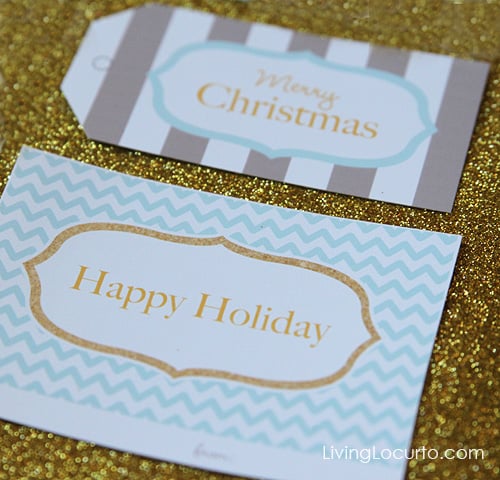 Free Printable Christmas Gift Tags by Amy Locurto | Living Locurto