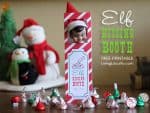 Elf on the Shelf Kissing Booth - Free Printable from Living Locurto