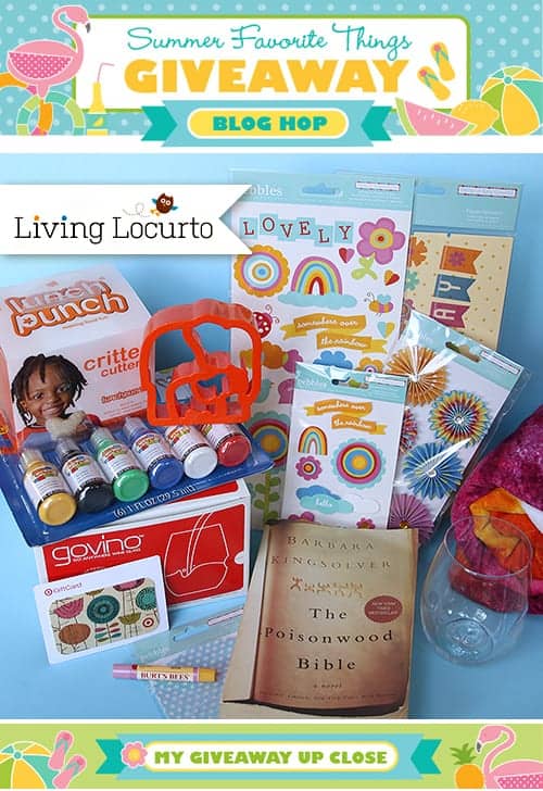 BIG Summer Favorites Giveaway! 20 Bloggers  Blog Hop livinglocurto.com