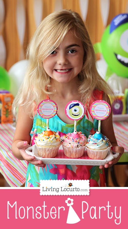 Monsters University Birthday Party Ideas with Free Party Printables for Boys and Girls by Amy Locurto. LivingLocurto.com