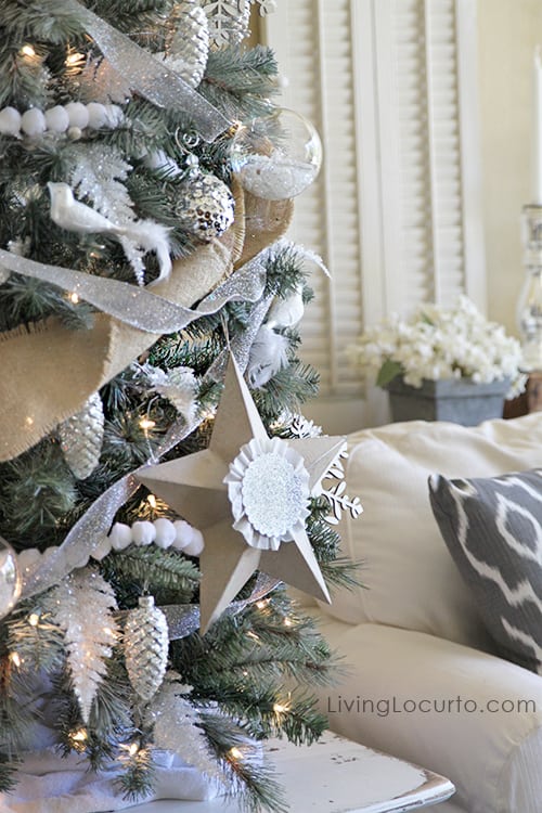 DIY Christmas Tree Star Ornaments