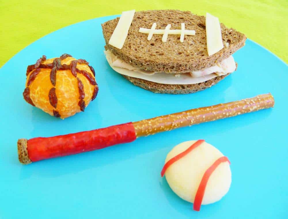 Father's Day Fun Food Sports Lunch Idea