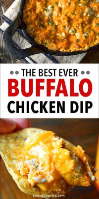 Best Buffalo Chicken Dip Recipe - Easy Football Game Day Party Food