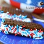 Red white and blue Ice cream sandwich