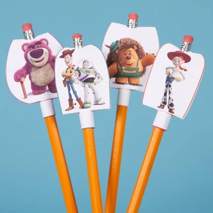 Toy Story Free Printable Pencil Toppers make great party favors for kids!