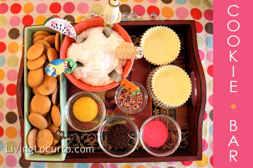 Cookie Bar & Bubble Birthday Party Ideas by Amy Locurto at LivingLocurto.com