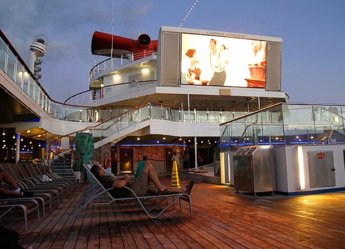Tips for a Cruise Vacation with Young Kids. Outdoor Movie Night on Carnival Cruise Ship. Travel blogger review of Carnival. Tips for a Cruise Vacation with Young Kids. Outdoor Movie Night on Carnival Cruise Ship. Travel blogger review of Carnival.