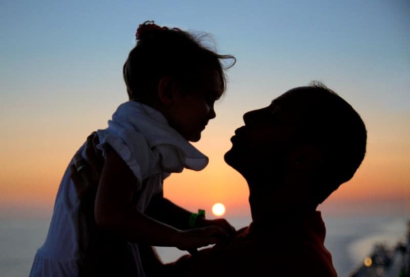 Sunset kiss