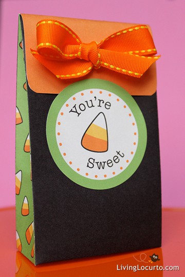 Candy Corn Treat Bag for Fall and Halloween