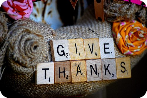 Thanksgiving Burlap Holiday Wreath | Scrabble Tiles | Living Locurto