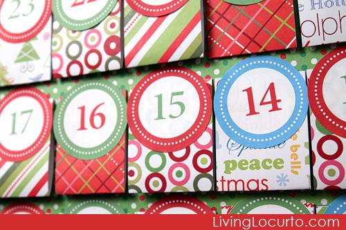 Free Party Printable Christmas Advent Calendars