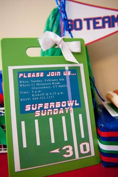 Super Bowl Football Party Ideas with Printables 