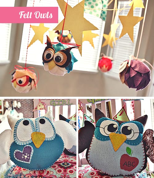 Owl Birthday Party - Felt Crafts