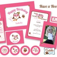 Pink Owl Birthday Party - Printables by Amy at Living Locurto