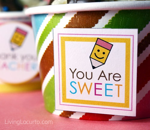 Teacher Appreciation Free Printable Tags - You are Sweet 