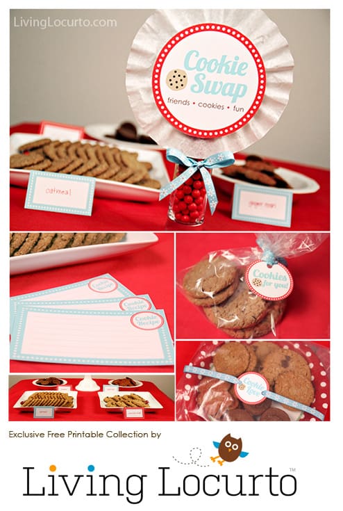 Free Printable Cookie Swap Party Collection - Cookie Exchange - Party Supplies