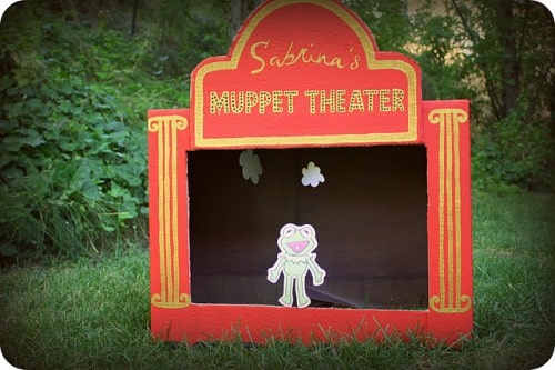 DIY Cardboard Muppet Puppet Theater