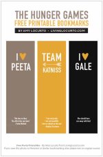 The Hunger Games Bookmarks {Free Printable} - Living Locurto
