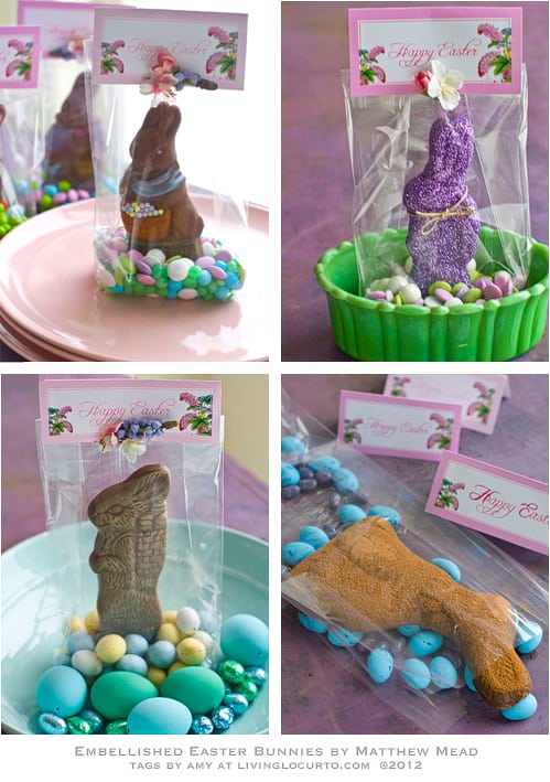 Chocolate Bunny Edible Craft & Free Printable Easter Tags by Living Locurto