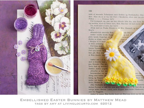 Chocolate Bunny Edible Craft Matthew Mead & Free Printable Easter Tags by Living Locurto