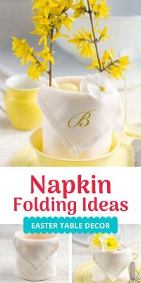 Napkin Folding Ideas Easter Table Decor