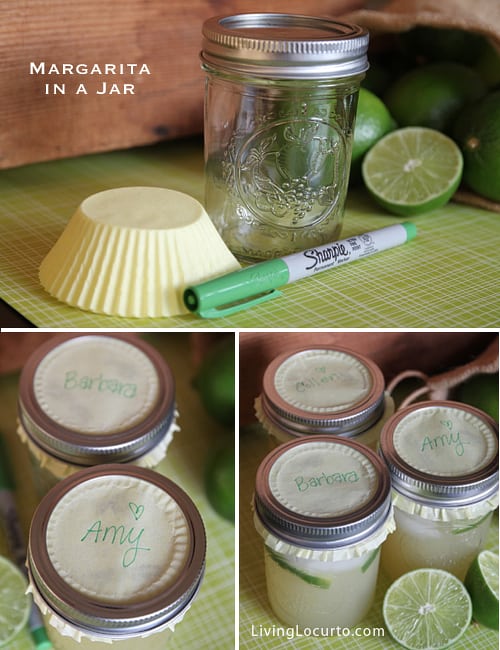 Cinco de Mayo Party Ideas - Margarita in a jar Recipe - Free Printables