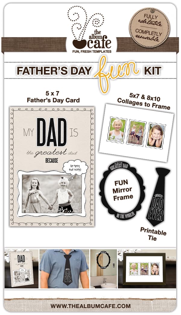 Father’s Day Free Printables & Photoshop Templates