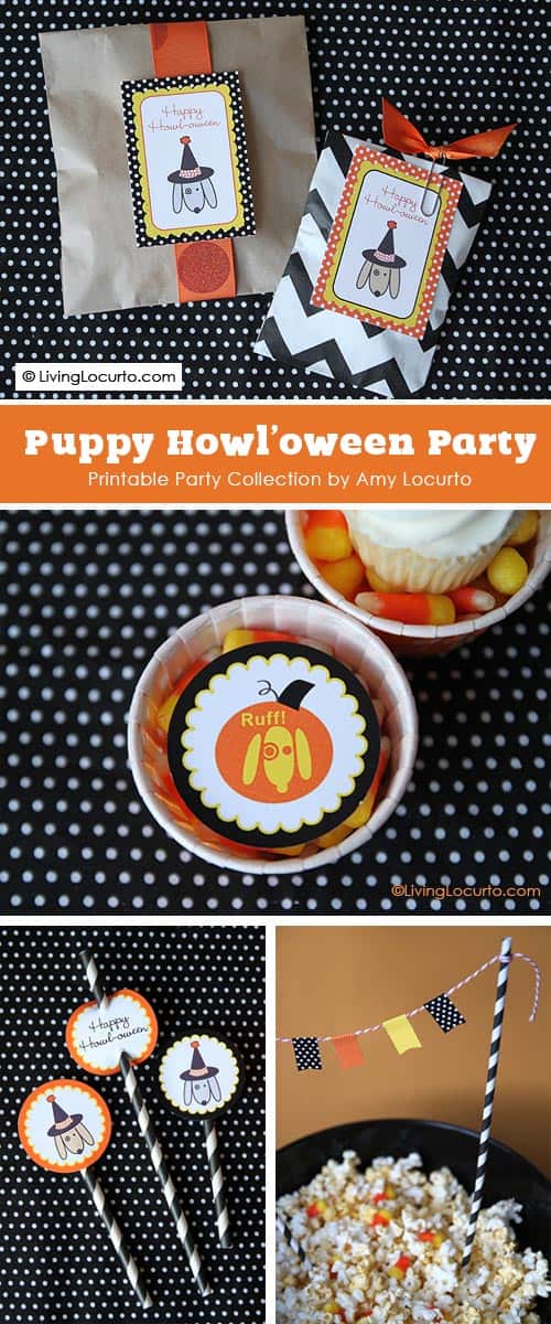Dog Themed Halloween Printable Party Collection