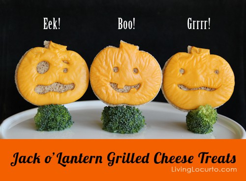 Halloween Jack o’ Lantern Grilled Cheese {Fun Food}