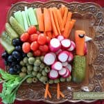 Turkey Vegetable Tray Thanksgiving Veggie Tray Recipe Party Platter