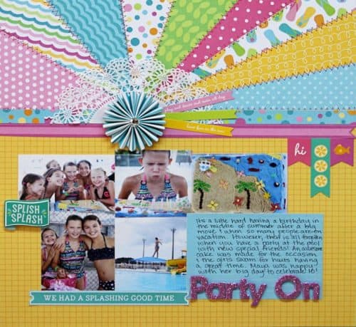 Scrapbook design with Party with Amy Locurto - #Scrapbook & #Party Designs 
