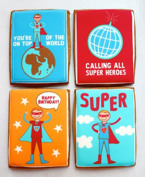 Superhero Party Cookies by Sweetopia for LivingLocurto.com