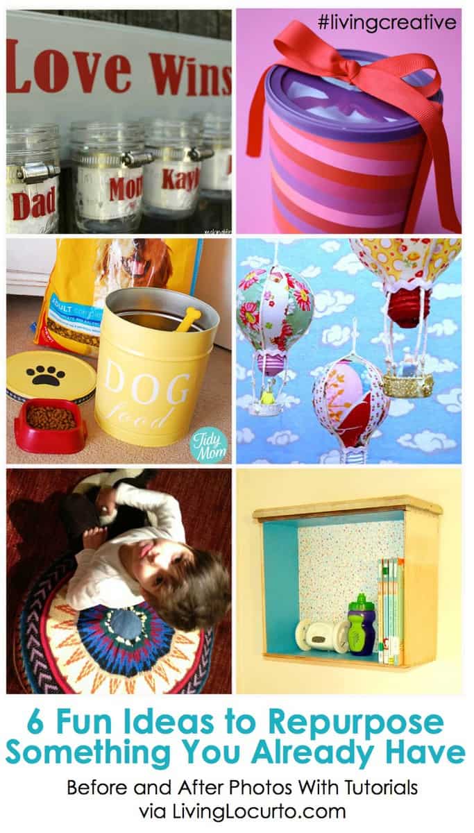 6 Clever Recycled Craft Ideas {Living Creative Thursday}