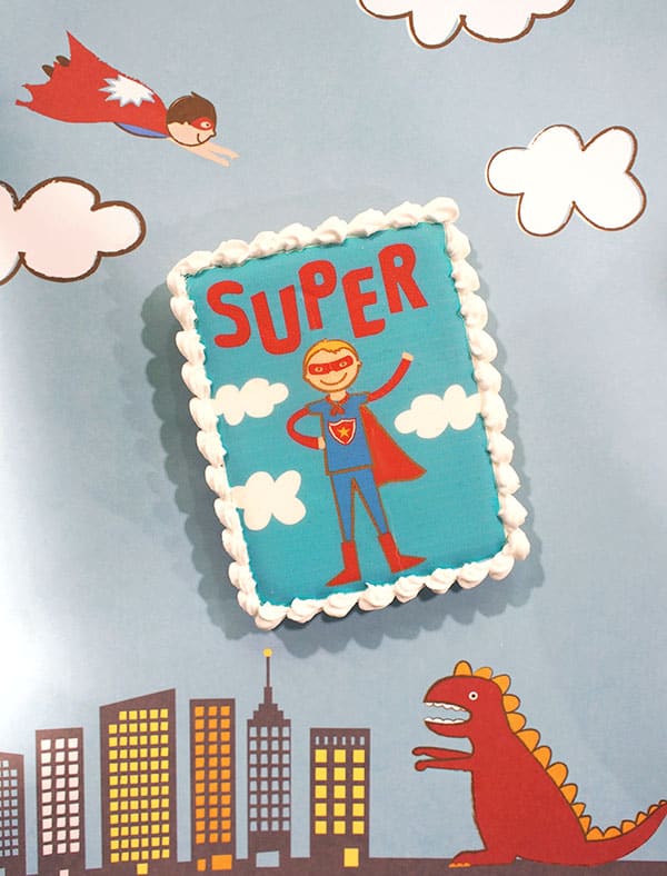 Superhero Birthday Party Cookies