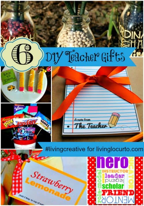 6 DIY Teacher Appreciation Gifts LivingLocurto.com