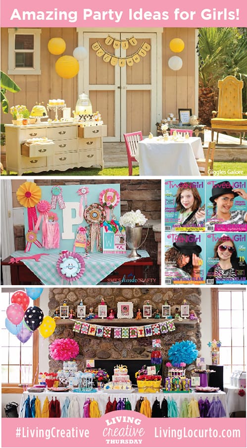 5 Amazing Birthday Party Ideas for Girls {Living Creative Thursday}