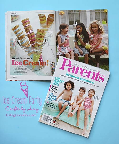 Ice Cream Party Ideas {Parents Magazine Feature} LivingLocurto.com