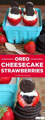Oreo Cheesecake Stuffed Strawberries are the perfect no-bake easy dessert for chocolate lovers!