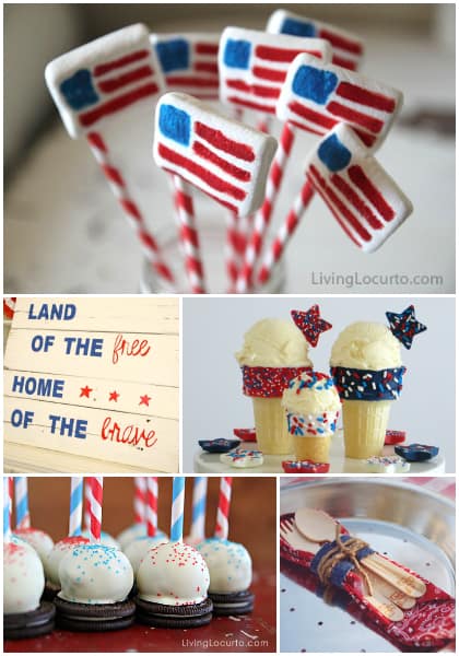15 Fun 4th of July Ideas - Last minute easy recipes, free printables and party ideas! LivingLocurto.com