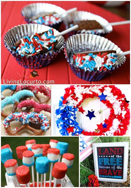 15 Fun 4th of July Ideas - Last minute easy recipes, free printables and party ideas! LivingLocurto.com