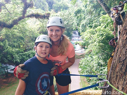 7 Simple Tips for Taking Amazing Family Vacation Photos by LivingLocurto.com - YS Falls Zip Line