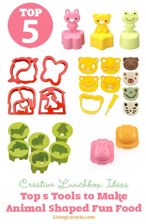 Top 5 Tools to Make Animal Shaped Fun Food - Cute Bento Lunchbox Ideas 