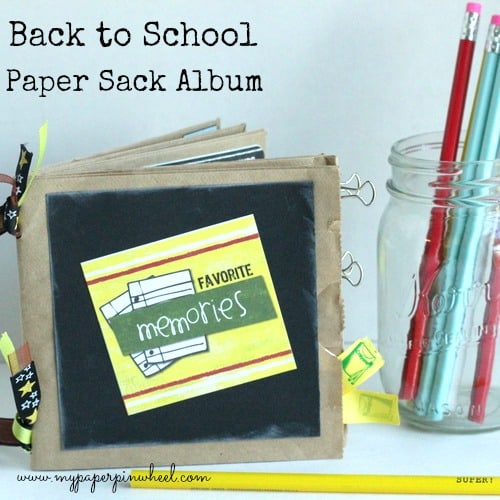 Back to School Paper Bag Album Craft