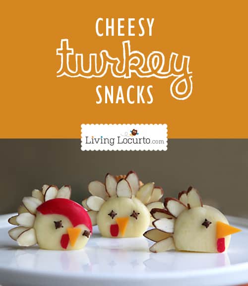 Easy to make turkey cheese snacks! Turn cheese into cute turkey shapes within minutes. 